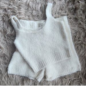 SKIMS LOUNGE SET WHITE S/M